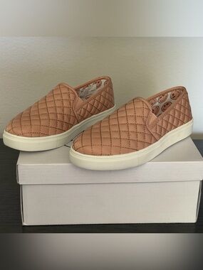 Steve Madden Quilted Slip-On Sneakers - Blush